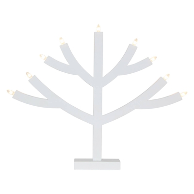 Candelabro Grene, 9 luces, blanco