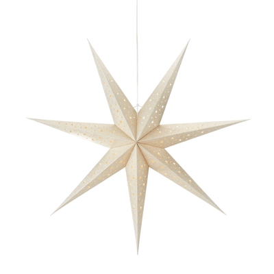 Estrella LED Blank batería temporizador Ø 75cm oro