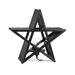 Estrella de mesa Bamboo de bambú, negro en oferta