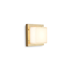 Aplique LED exterior Ice Cubic 3403, latón natural precio