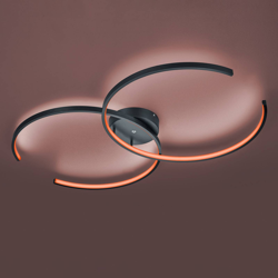 Trio WiZ Citizen plafón LED, negro mate en oferta