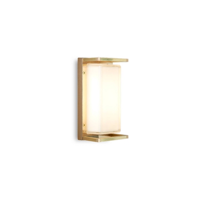 Aplique de exterior Ice Cubic 3412, latón natural