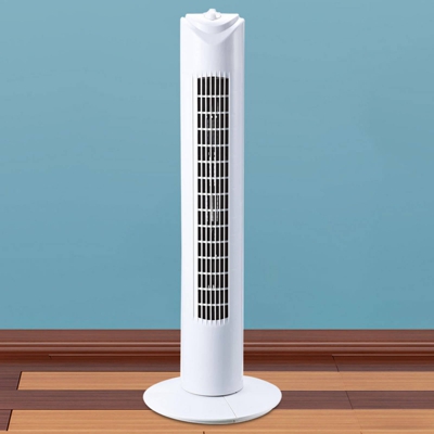 Ventilador de pie Tower, blanco, 3 velocidades