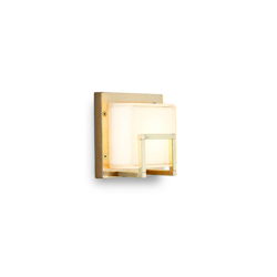 Aplique LED exterior Ice Cubic 3407, latón natural en oferta