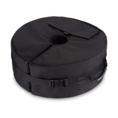 wangshang Soporte de sombrilla fijo con bolsa de arena, soporte para paraguas, bolsa de contrapeso, redonda, resistente al viento, soporte fijo, tiend