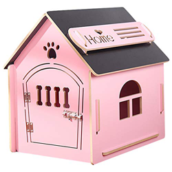 Casa de Madera para Perros I Casa para Perros de Interior I Lugar para Dormir para Las Mascotas I Repelente al Agua y Estable I Varios tamaños y Color en oferta