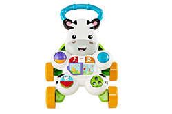 Fisher-Price Andador Cebra Parlanchina Primeros Pasos con Musica y Luces, Correpasillo + 6 Meses (Mattel GXC34), Paquete del fabricante características