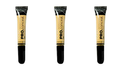Corrector amarillo de alta definición de L.A. Girl Pro Conceal HD, corrector 8 g x 3 características