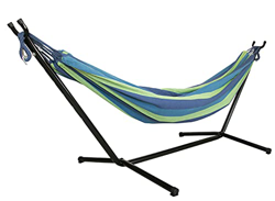 Airel Hamaca Jardín | Hamaca de Tela con Soporte | Hamaca | Hamaca con Soporte | Hamaca Colgante | Hamaca Portátil | Color: Azul precio