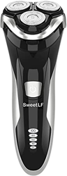 SweetLF Afeitadora Eléctrica Rotativa Uso en Húmedo y Seco para Hombre con Cortapatillas Desplegable Máquina de Afeitar Recargable Afeitadora con Cabl precio