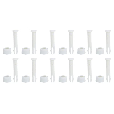 Gaeirt Junta De Piscina De 12 Piezas, Pasadores De Junta De Plástico De Plástico para La Mayoría De Las Piscinas De Verano con Marco De Metal Rectangu