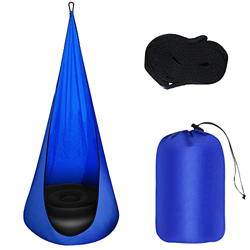 Manfore Hamaca para niños, saco colgante, cueva para niños, hecha de nailon hilado, adecuado para niños y adultos, para uso en interiores y exteriores características