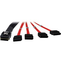SFF 8087 - 4 x SATA 1m Negro, Cable en oferta