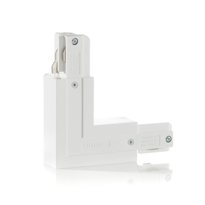 Eutrac conector en L protector exterior, blanco