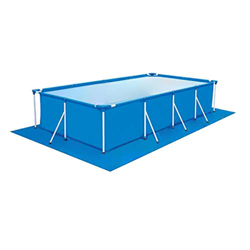 Alfombrilla rectangular para piscina de poliéster, segura y resistente al desgaste, para una variedad de piscinas hinchables, 338 x 239 cm características