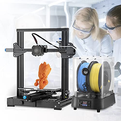 Caja Secadora Mejorada de Filamento de 3D, S SMAUTOP Secado Rápido, Extra Grande, Alta Temperatura Que Mantiene Los Filamentos Secos Durante la Impres