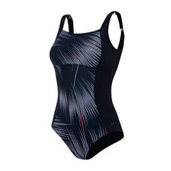 Speedo Ruby Gem - Bañador para mujer, Mujer, Escultura Negro / Blanco, 38 precio