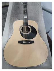 MLKJSYBA Guitarra Dreadnought Solid Spruce Possed DD28 Guitarra Ebony Frebloard Head Personaliza la Guitarra Popular eléctrica acústica Adecuada para  características