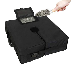 lynn Paraguas portátil para patio al aire libre, bolsa de peso básica con asa resistente a la intemperie, sombrilla sombrilla de arena fija con gran a características