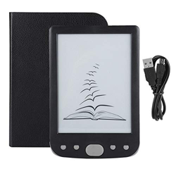 Faviu Lector de Libros Eink, Lector de Libros electrónicos con Pantalla de 6 Pulgadas para el hogar(Grey, Black) en oferta
