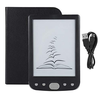 Faviu Lector de Libros Eink, Lector de Libros electrónicos con Pantalla de 6 Pulgadas para el hogar(Grey, Black)