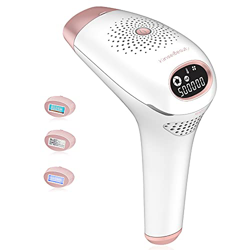 Depiladora IPL, depiladora láser para mujeres y hombres con 500.000 flashes permanente sin dolor, dispositivo removedor de vello para bikini facial to en oferta