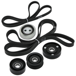 Kit de correa trapezoidal estriada+rodillos compatible para Audi A4 B6 A6 Allroad 6Pk2404 características