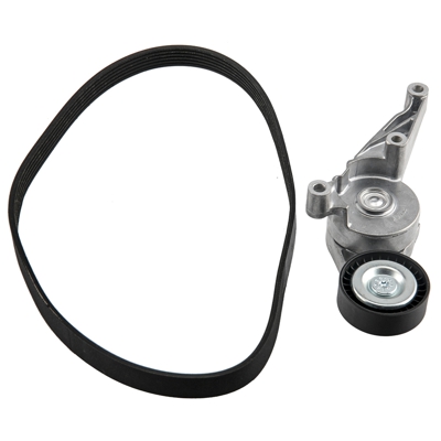 Juego de tensor de correa poli V compatible para VW Golf V compatible para Audi Seat Skoda 1.9 2.0 TDI