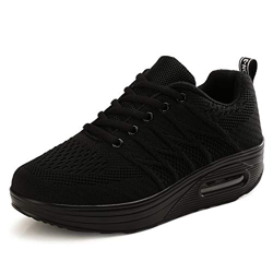 CXWRZB Casual Zapatillas Deportivas con Plataforma y tacón de cuña para Mujeres características
