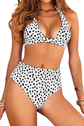 Voqeen Traje de Baño Bikini Floral Mujer Bikinis Sujetador Push-up Sexy Traje de Baño de Dos Piezas BañAdores Tops y Braguitas Ropa de Playa (Lechoso  características