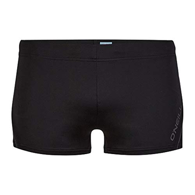 O'NEILL Solid Swimtrunks Pantalones Cortos, Negro, Large para Hombre