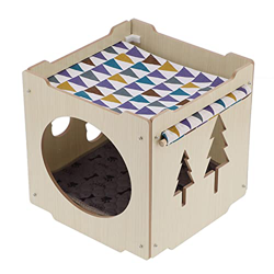 Nido Para Mascotas De Cuatro Estaciones, Perrera Para Mascotas, MDF Apilable, Refugio Para Gatos, Casa De Mascotas Para Mascotas Pequeñas, Interior Y  precio