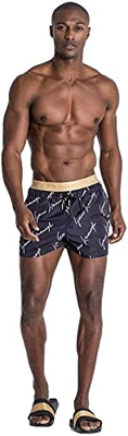 Gianni Kavanagh GK Signature Elastic Swim Shorts, Black, XS Mens