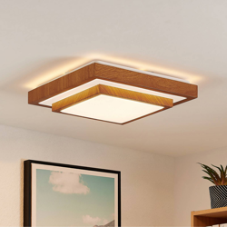 Lindby Tiril plafón LED, angular, 37,5 cm en oferta