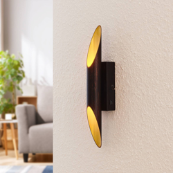 Lindby Solvina aplique LED, marrón-oro características