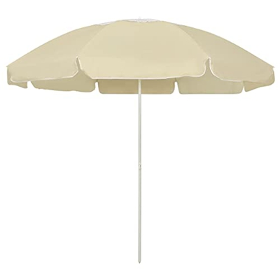FAMIROSA Sombrilla de Playa Arena Amarillo 240 cm-2,1KG-4711