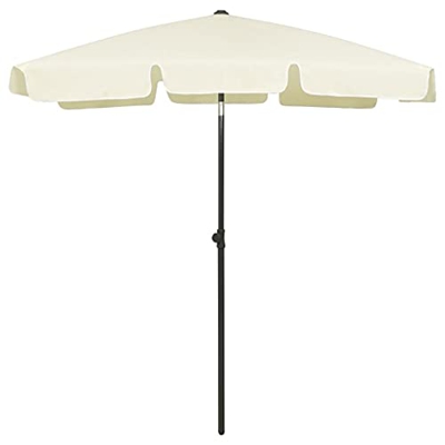 FAMIROSA Sombrilla de Playa Arena Amarillo 180x120 cm -2,45KG