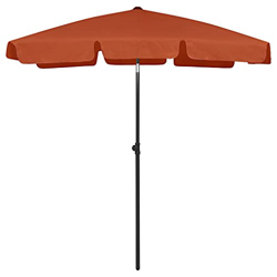 FAMIROSA Sombrilla de Playa Terracota 180x120 cm-2,45KG en oferta