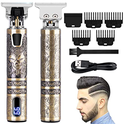 Guijiyi Cortapelos Hombre, Maquina Cortar Pelo Profesional, Cortadora de Pelo, Recortadora de Cabello, Pantalla de Energía Restante, Carga USB, 4 Pein características