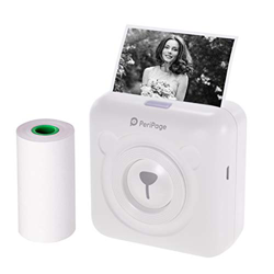 Bisofice mini impresora para movil,peripage mini impresora termica,Mini Pocket Impresora térmica inalámbrica BT Image Etiquette Photo Mémo Impresora r en oferta