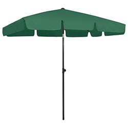 FAMIROSA Sombrilla de Playa Verde 200x125 cm-2,65KG en oferta
