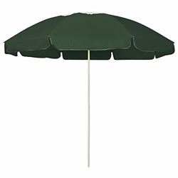 Tidyard Sombrilla de Playa Parasol Protección Solar Función de Inclinación Exterior Patio Jardín Terraza Marquesina Refugio Piscina Toldo Verde 240 cm precio