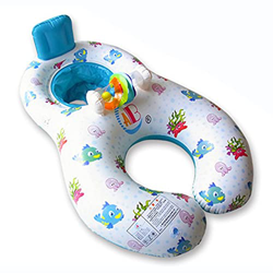DDyna Verano Madre Chico Asiento Doble Anillo de Flotador de natación niños niños Inflable círculo de natación Asiento Flotante Anillos de natación Ju en oferta