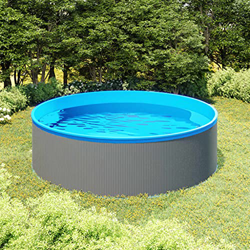 FAMIROSA Piscina de chapoteo Gris 350x90 cm -39,2KG en oferta
