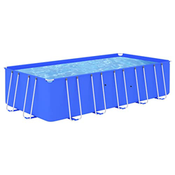 FAMIROSA Piscina con Estructura de Acero Azul 540x270x122 cm-73,3KG precio