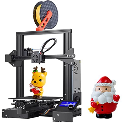 Nvlifa Creality Impresora 3D Ender 3, DIY FDM Impresora 3D, Grande 3D Printer for TPU, PLA, ABS 220 * 220 * 250 mm Apto para Principiantes