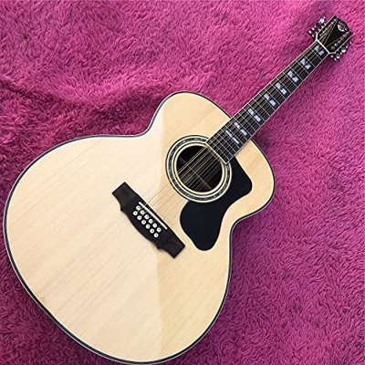 MLKJSYBA Guitarra 12 Cuerdas Solid A Spruce Top F50 Guitarra Acústica Aceptó 43 Pulgadas Guild Electric Guitarra (Size : 43 Inches)