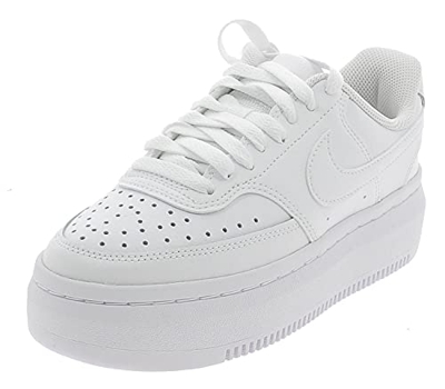 Nike Court Vision Alta LTR, Zapatos Mujer, White/White-White, 38 EU