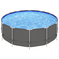 FAMIROSA Piscina con Estructura de Acero Antracita 457x122 cm-52,65KG precio