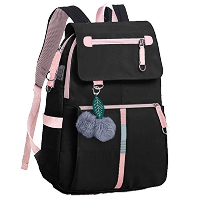 Mochila Escolar de Nylon de Moda para Mujer Mochila con Estampado Kawaii Mochila Escolar Niñas Mochila Impermeable Casual Mochila Escolar Adolescente 